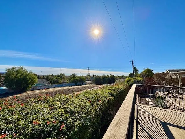 a view of balcony with outdoor space
