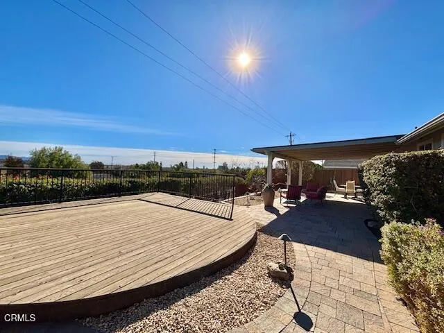 a outdoor view with a sitting space