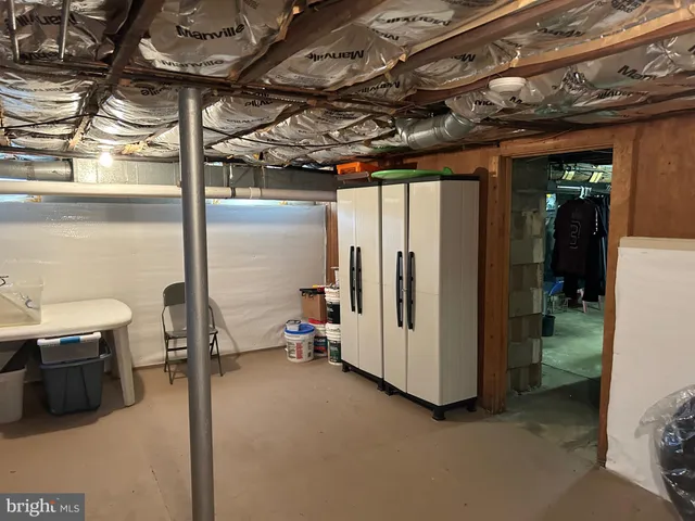 a view of storage and utility room