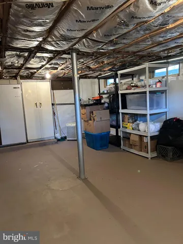 a view of a room with racks