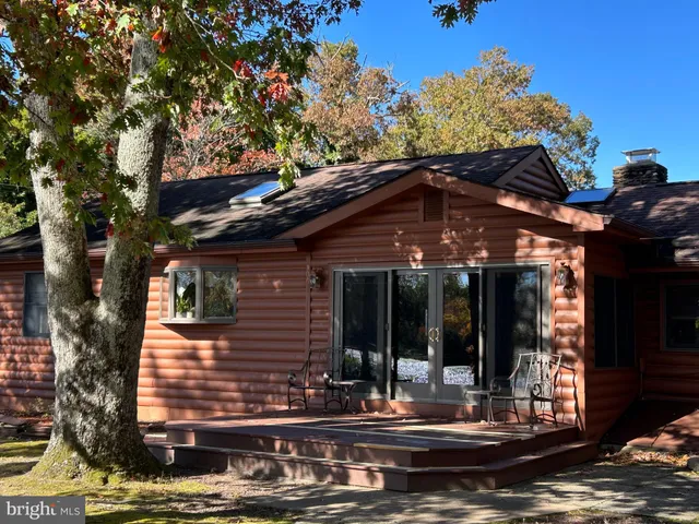 front view of house with a shower