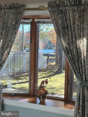 a view of swimming pool from a room