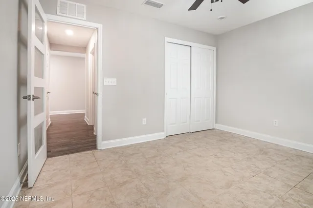 a view of an empty room