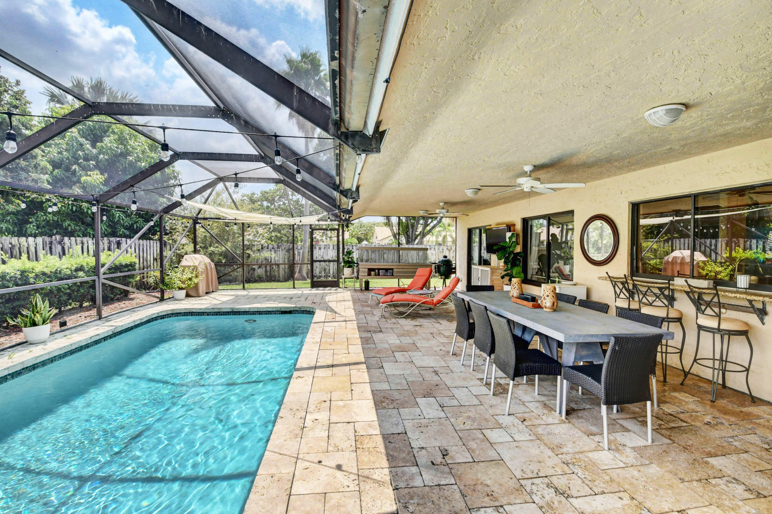 454 Sequoia Lane Boca Raton, FL 33487 - Photo 31 of 35 Screened Pool/Patio Area