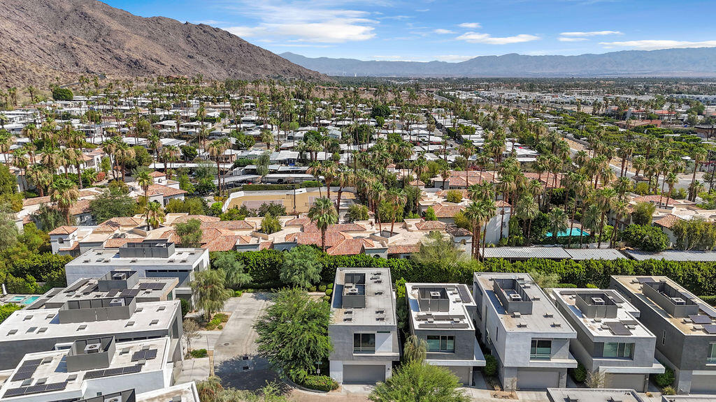350 Goleta Way Palm Springs, CA 92264 - Photo 51 of 60 an aerial view of residential houses with outdoor space
