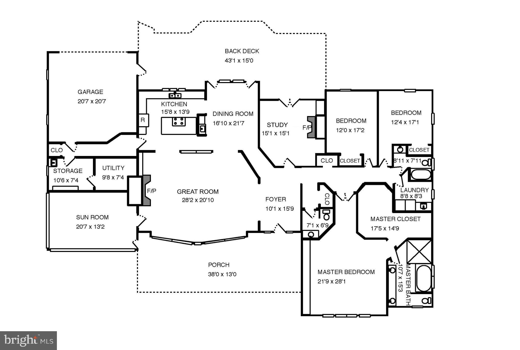 2515 Carrollton Road Annapolis, MD 21403 - Photo 69 of 69 Floor Plan - One Level Living