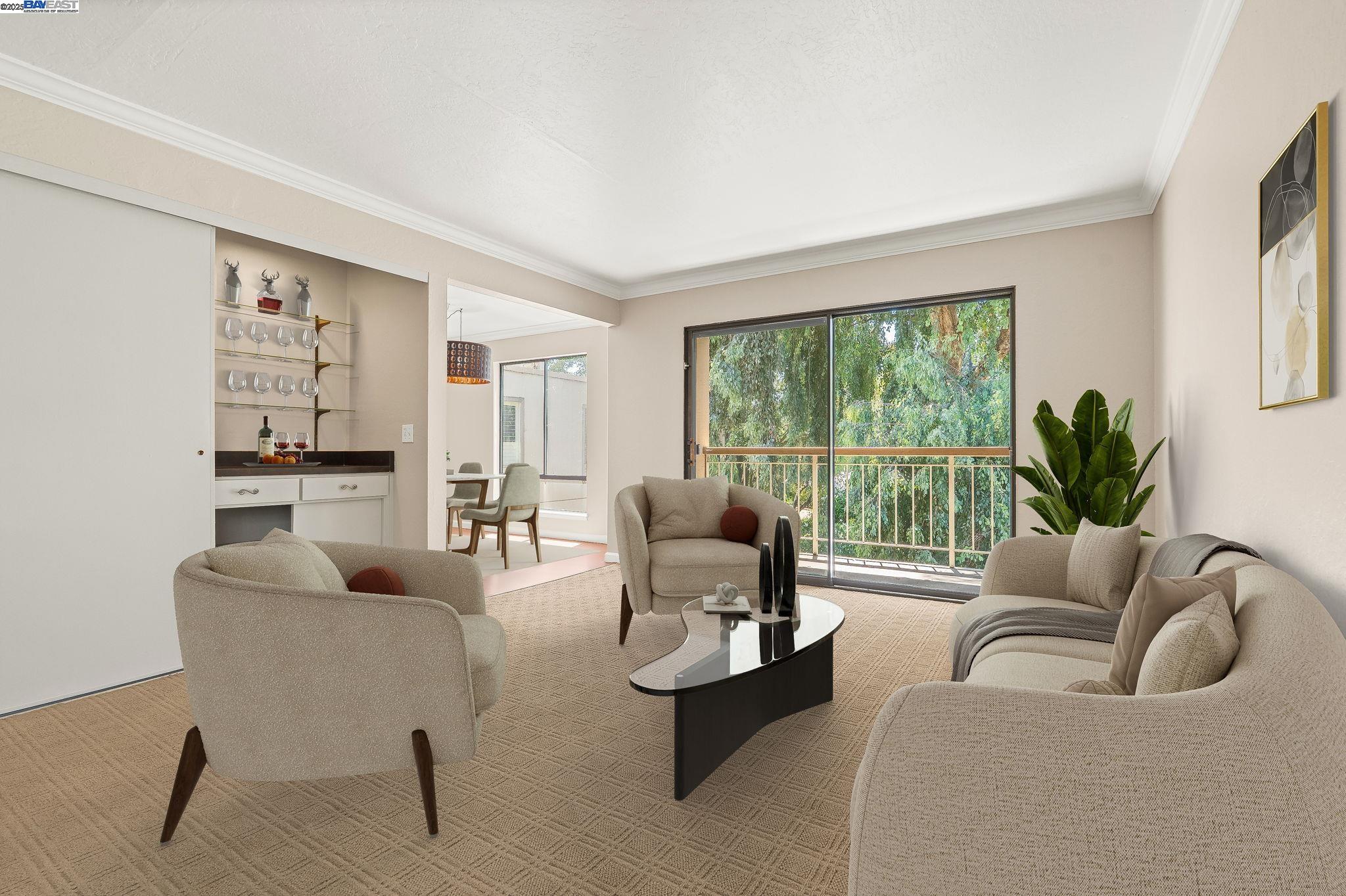 300 North Civic Drive, Unit 403 Walnut Creek, CA 94596 - Photo 19 of 19 a living room with furniture and a large window