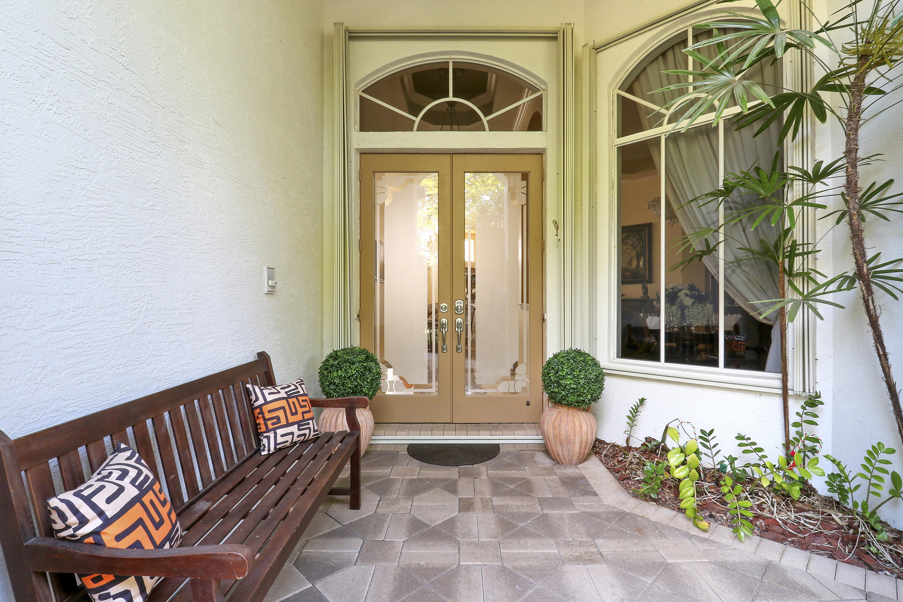 8216 Cypress Point Road West Palm Beach, FL 33412 - Photo 6 of 62 Entrance with Stained Glass Double Doors