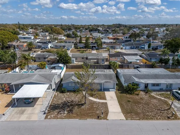 an aerial view of a city