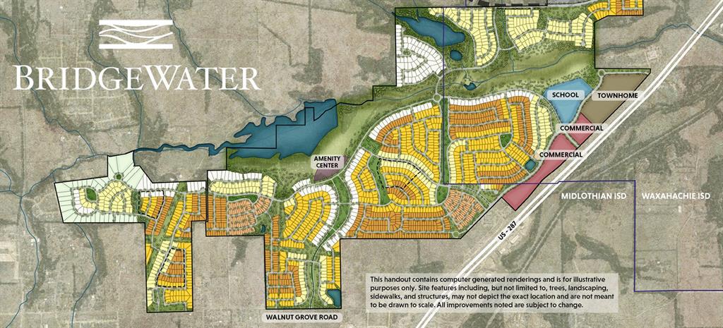 1845 Rough Rdg Trail Midlothian, TX 76065 - Photo 30 of 35 BridgeWater Overall Community Plat Map