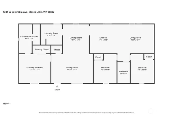 $269,000 | 1341 West Columbia Avenue, Moses Lake, WA 98837