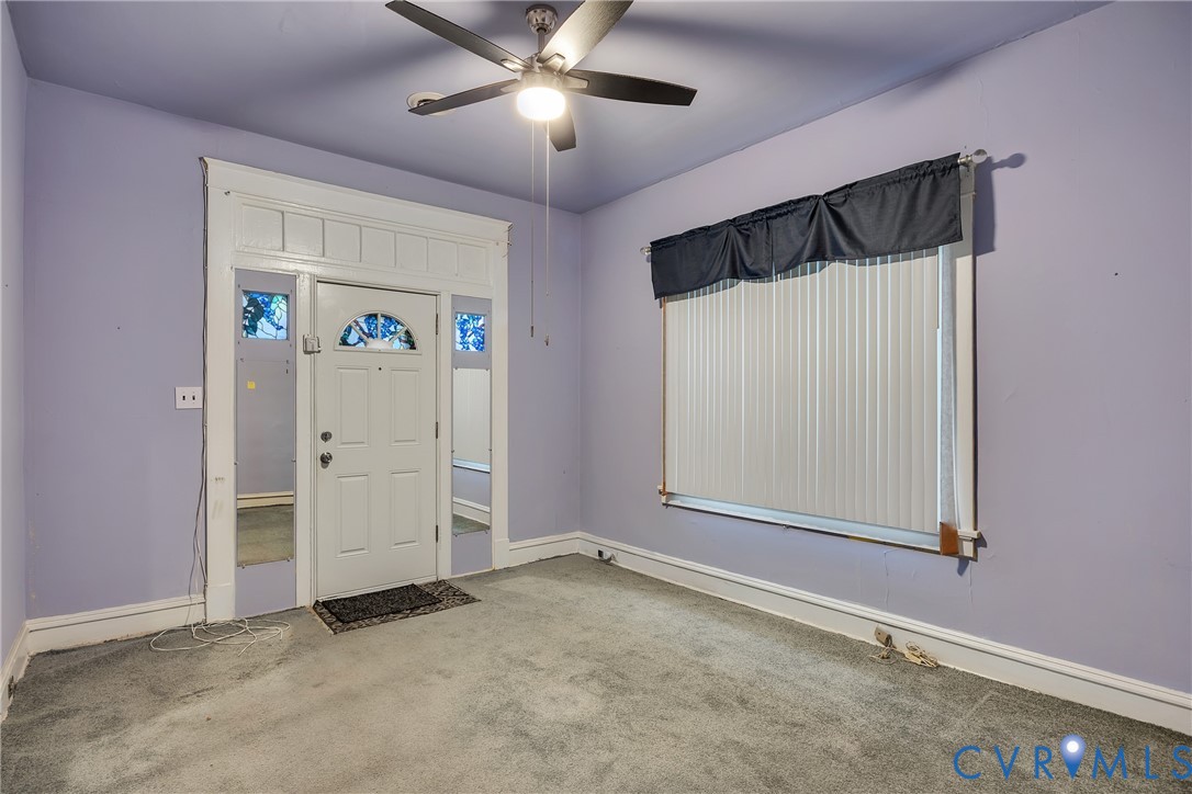 3208 Decatur Street Richmond, VA 23224 - Photo 3 of 12 Carpeted foyer entrance featuring baseboards and c