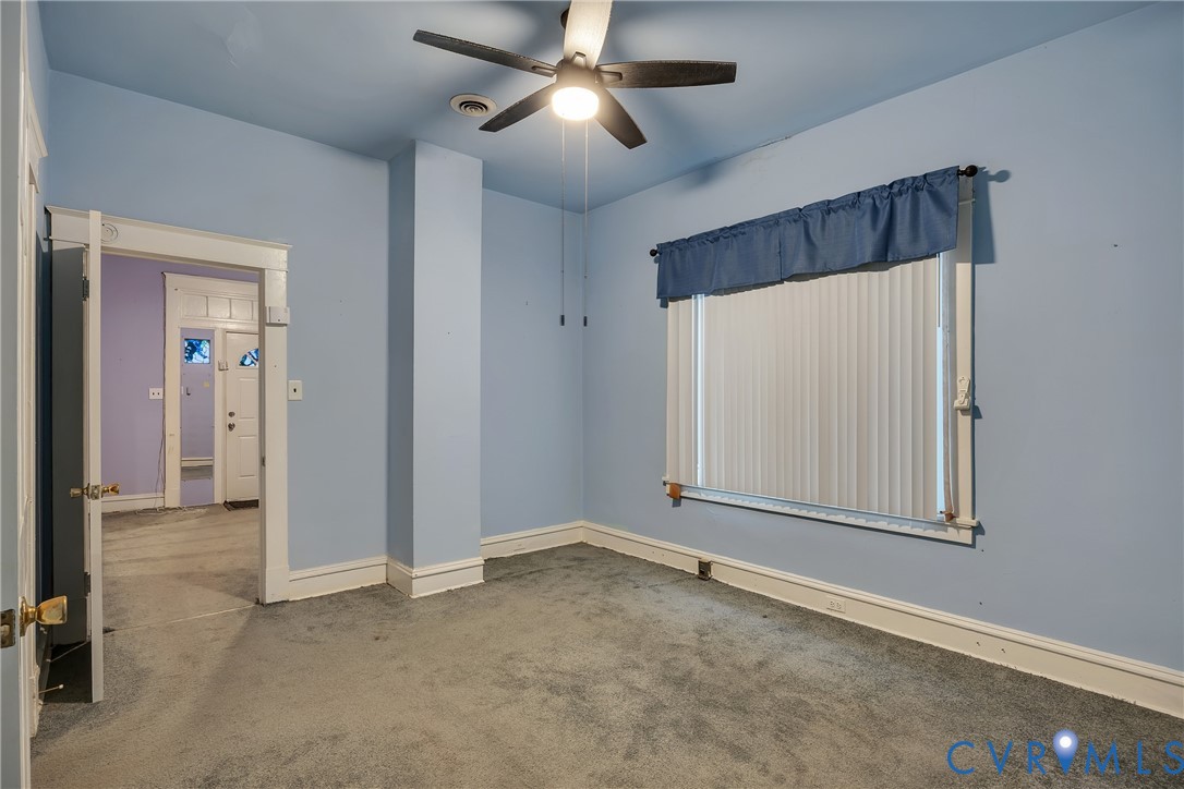 3208 Decatur Street Richmond, VA 23224 - Photo 4 of 12 Bedroom with light carpet and a ceiling fan