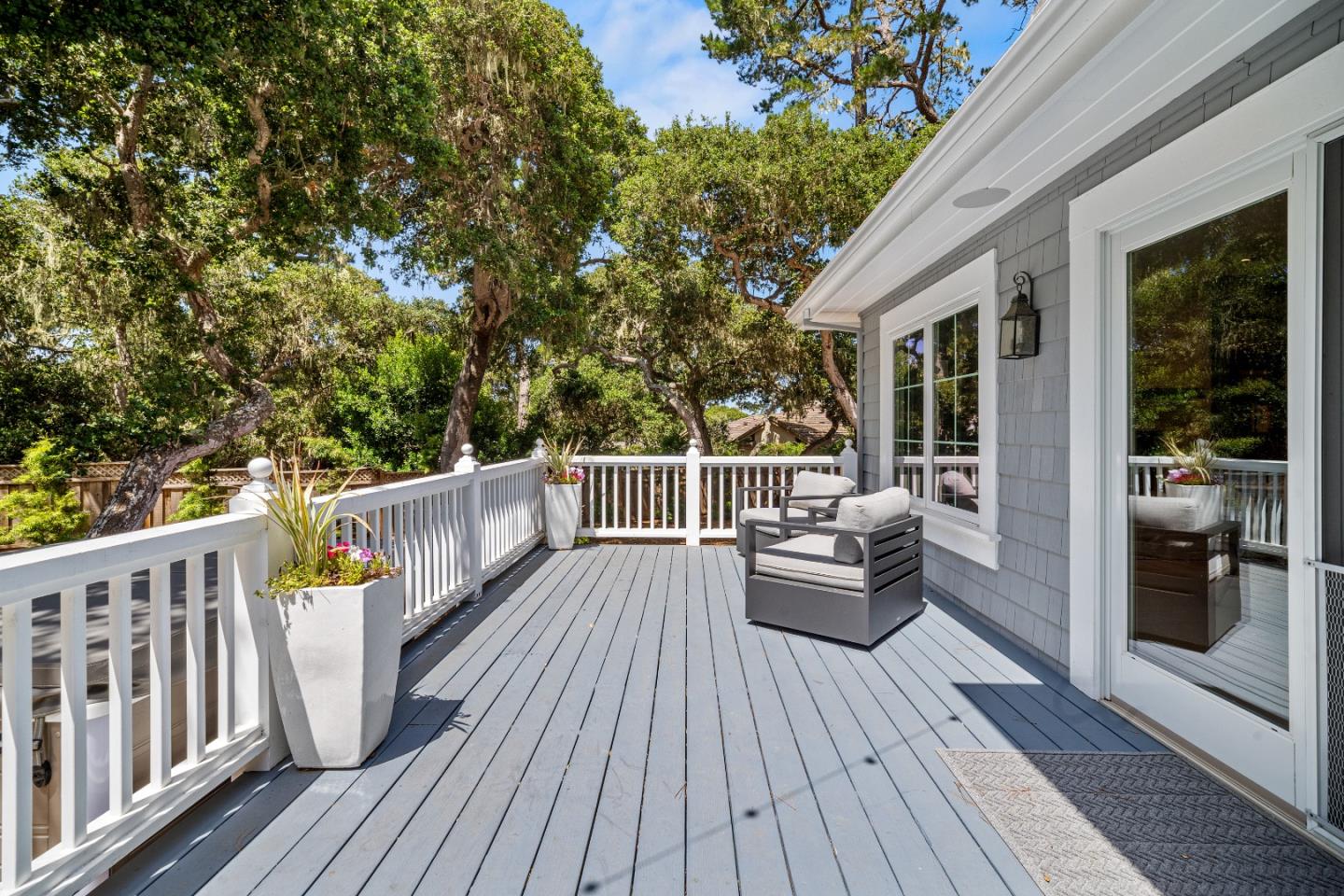 2823 Congress Road Pebble Beach, CA 93953 - Photo 42 of 49 a view of balcony with couch and wooden floor