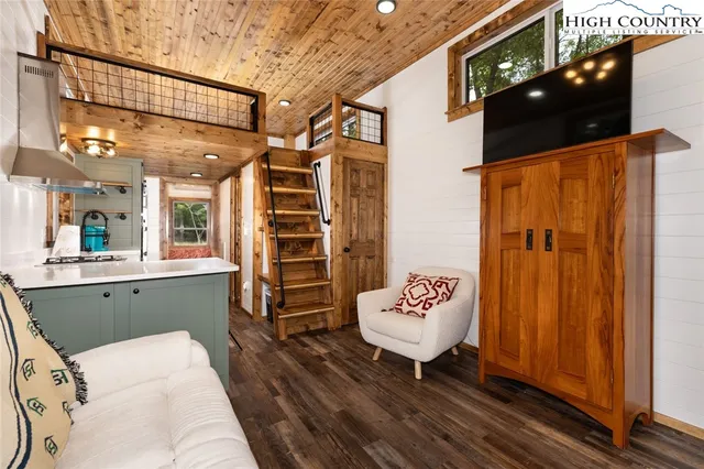 a view of balcony with couch