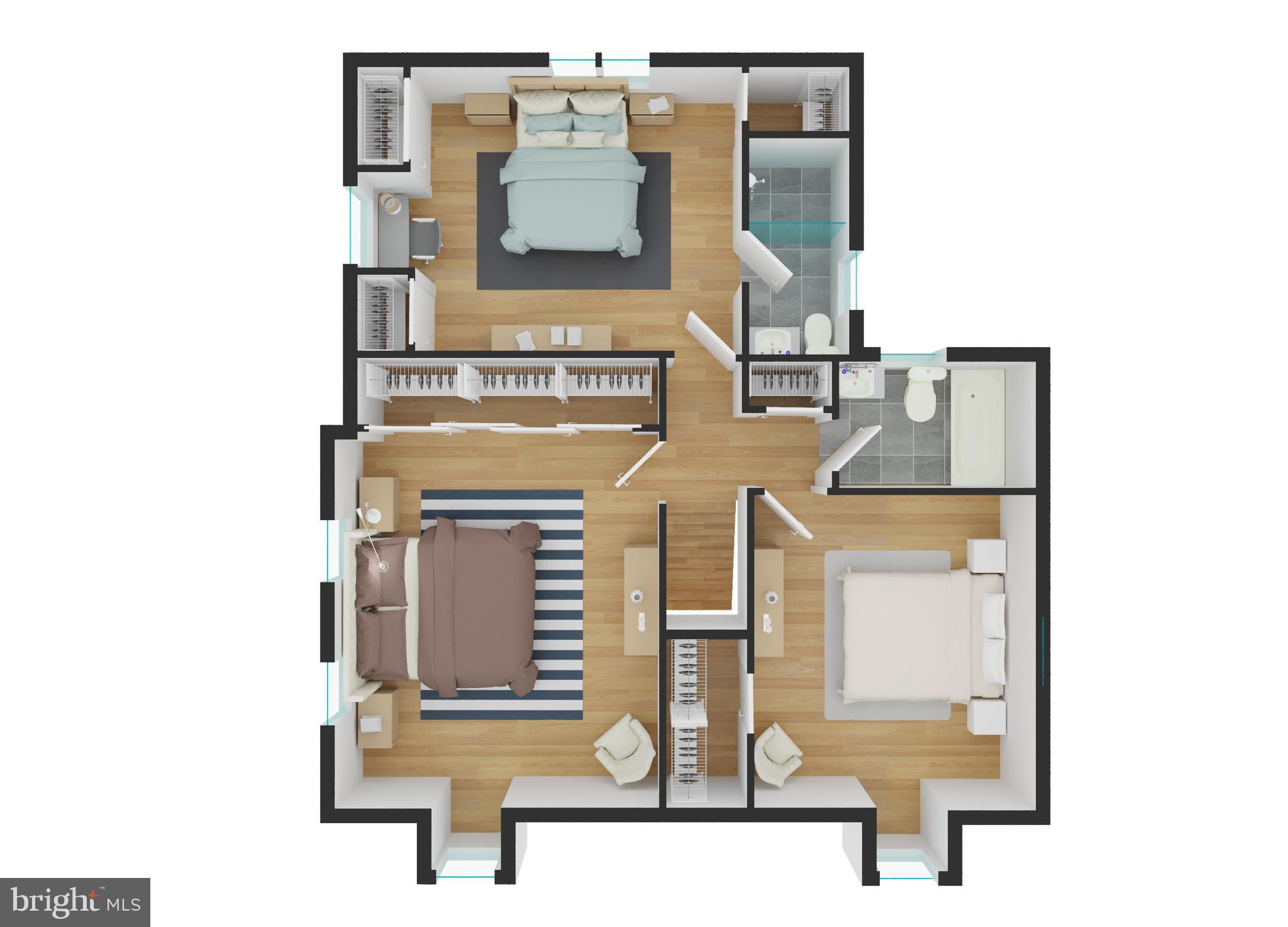 9004 Bradford Road Silver Spring, MD 20901 - Photo 59 of 60 Upper Level Floor Plan