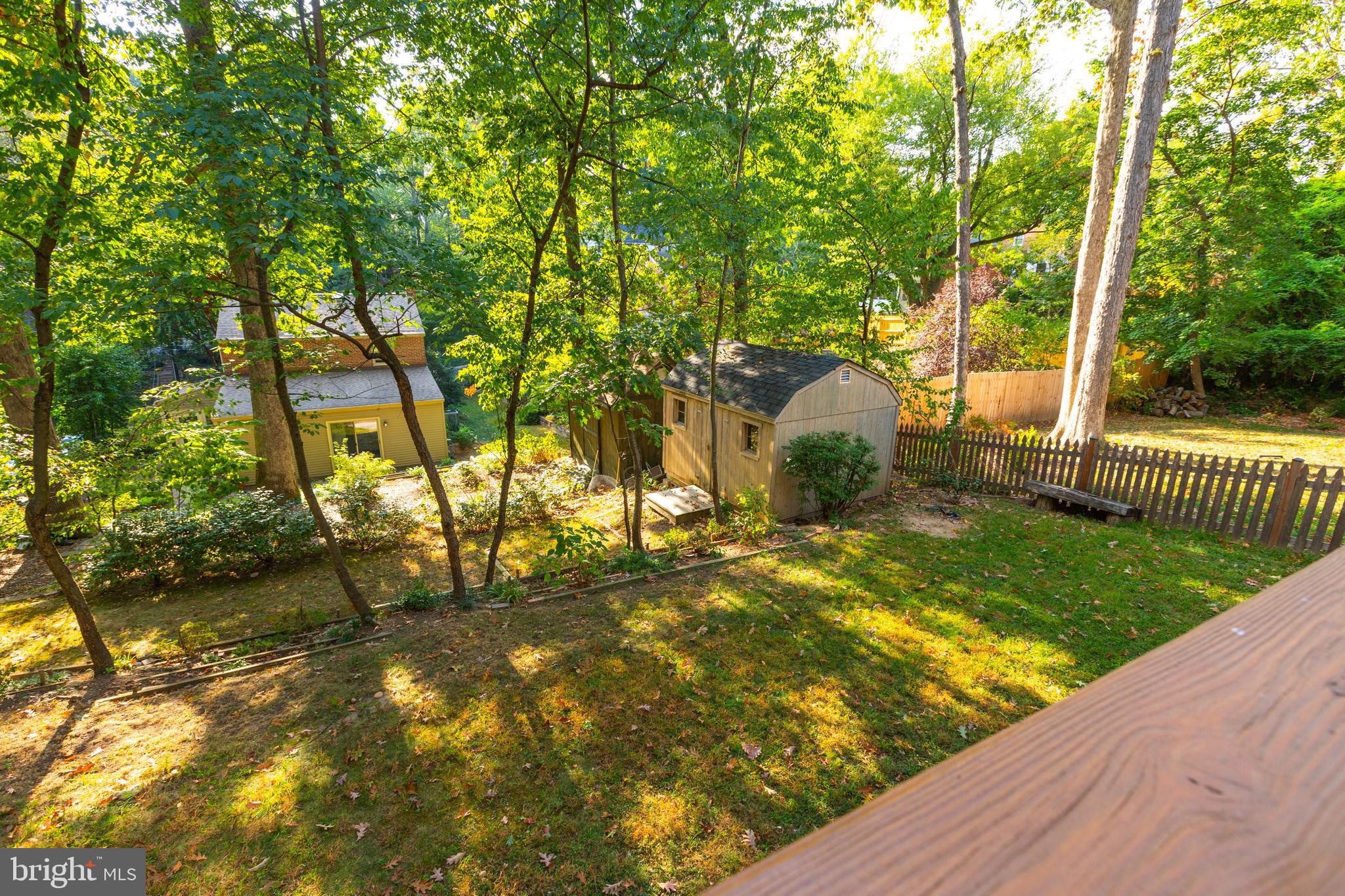 9004 Bradford Road Silver Spring, MD 20901 - Photo 36 of 60 Large Rear Yard with Mature Plantings