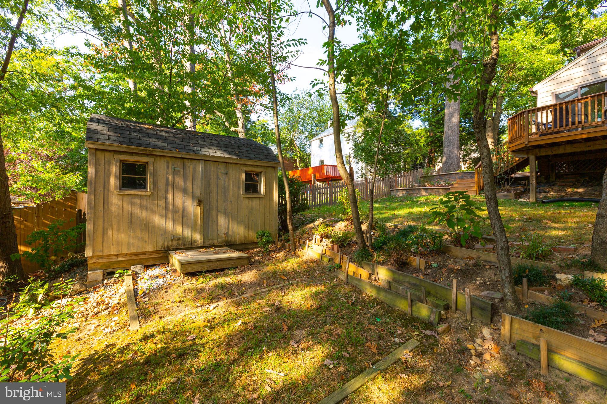 9004 Bradford Road Silver Spring, MD 20901 - Photo 38 of 60 Large Shed in Rear Yard for Additional Storage
