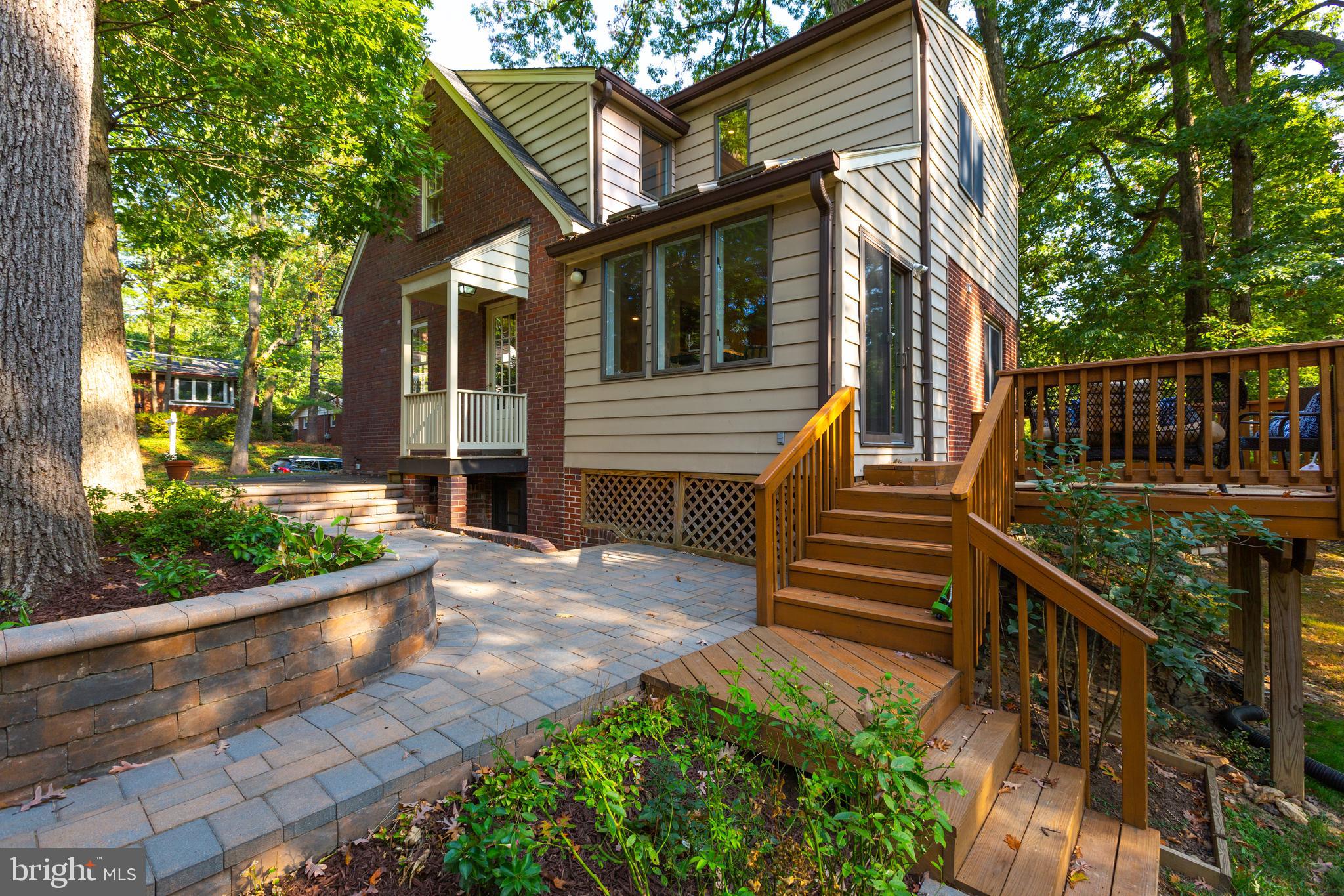 9004 Bradford Road Silver Spring, MD 20901 - Photo 39 of 60 Side Yard with Custom Hardscaping
