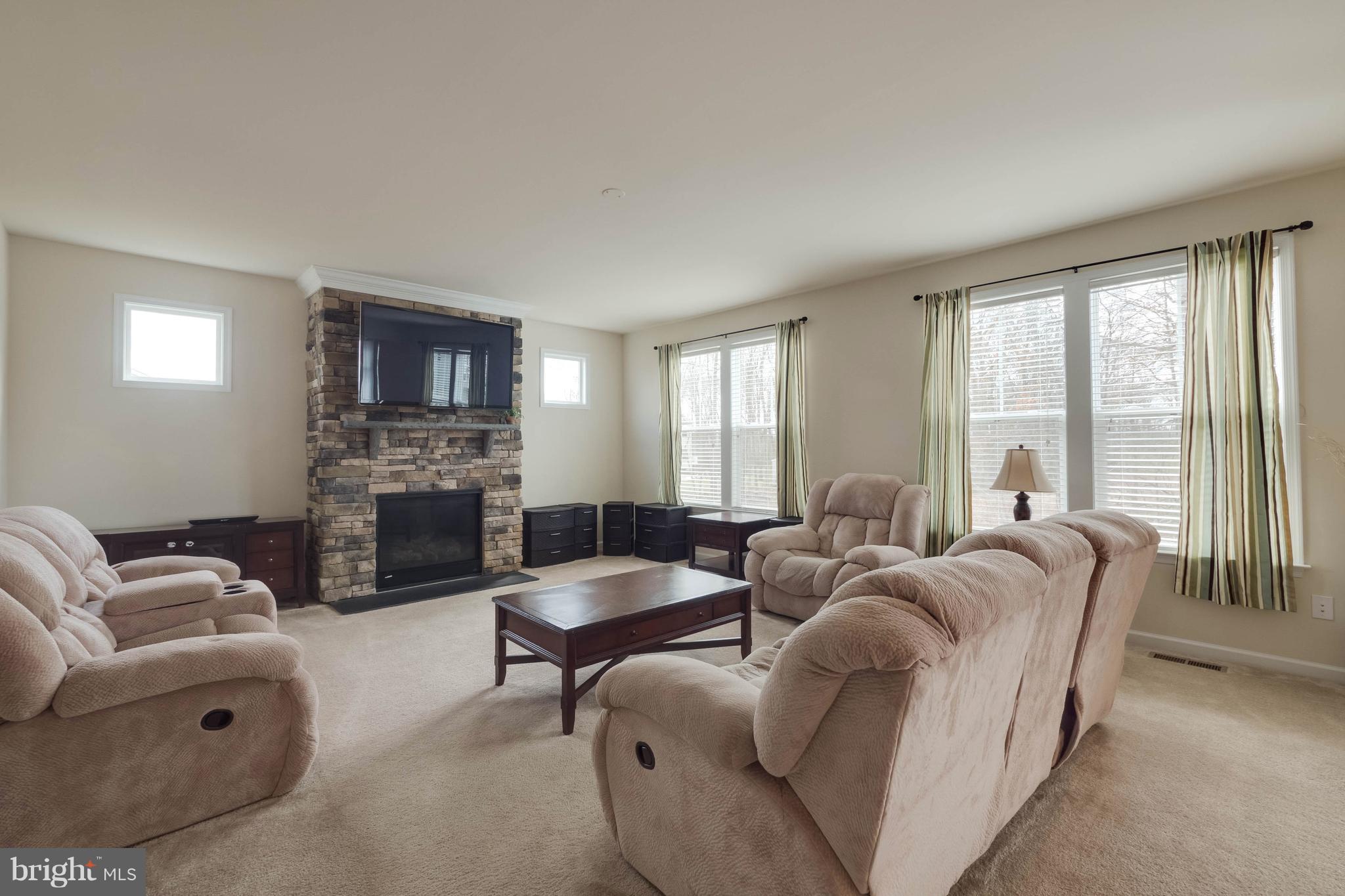 1227 Brittle Ridge Road Warrenton, VA 20187 - Photo 7 of 30 Large Family Room Stone Fireplace