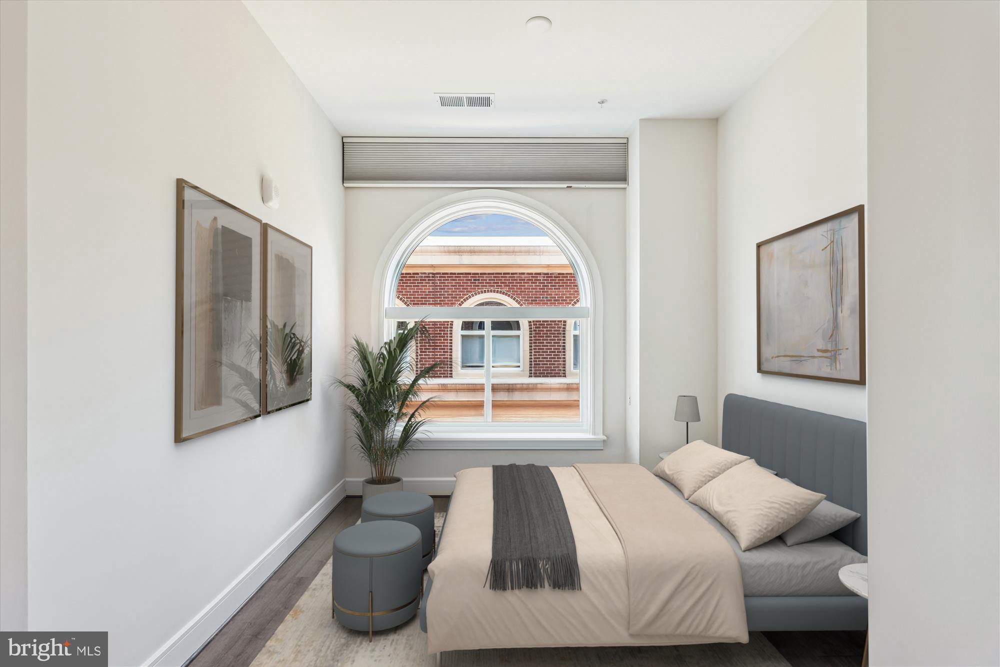 625 Slaters Lane, Unit 407 Alexandria, VA 22314 - Photo 22 of 42 Bedroom has blackout shades for ultimate comfort