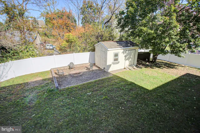 a view of backyard with deck