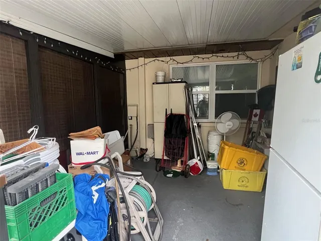 a view of storage and utility room