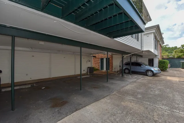 a view of a car garage