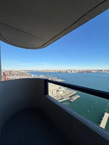 a view of a city from a terrace