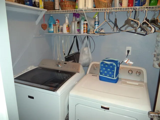 a close view of appliances