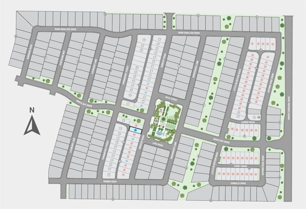 3204 Winecup Road Celina, TX 75009 - Photo 16 of 26 North Sky Site Map