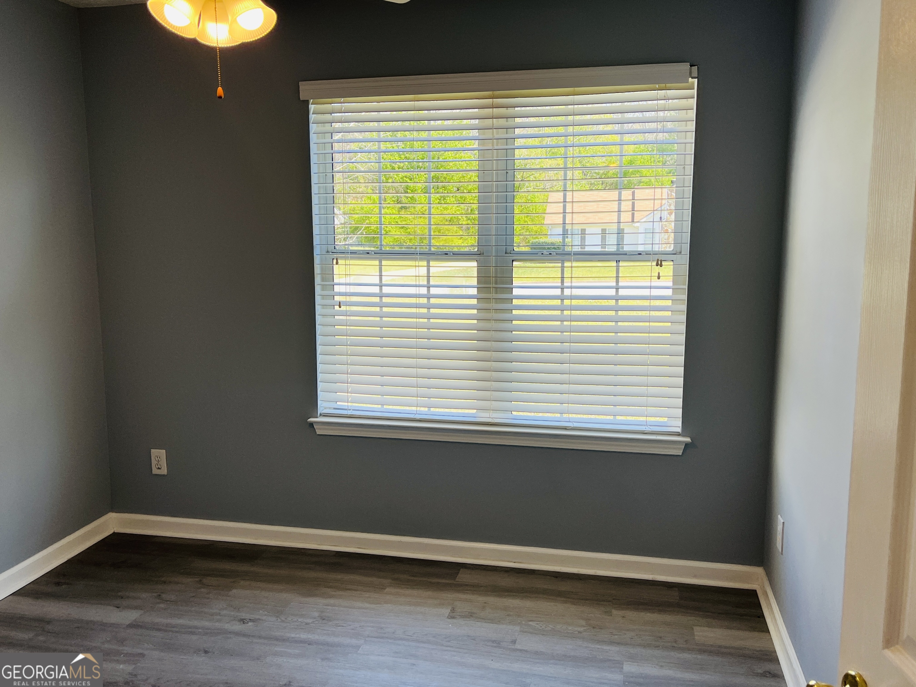 405 Peeks Crossing Drive Senoia, GA 30276 - Photo 11 of 31 a view of an empty room with wooden floor and a window
