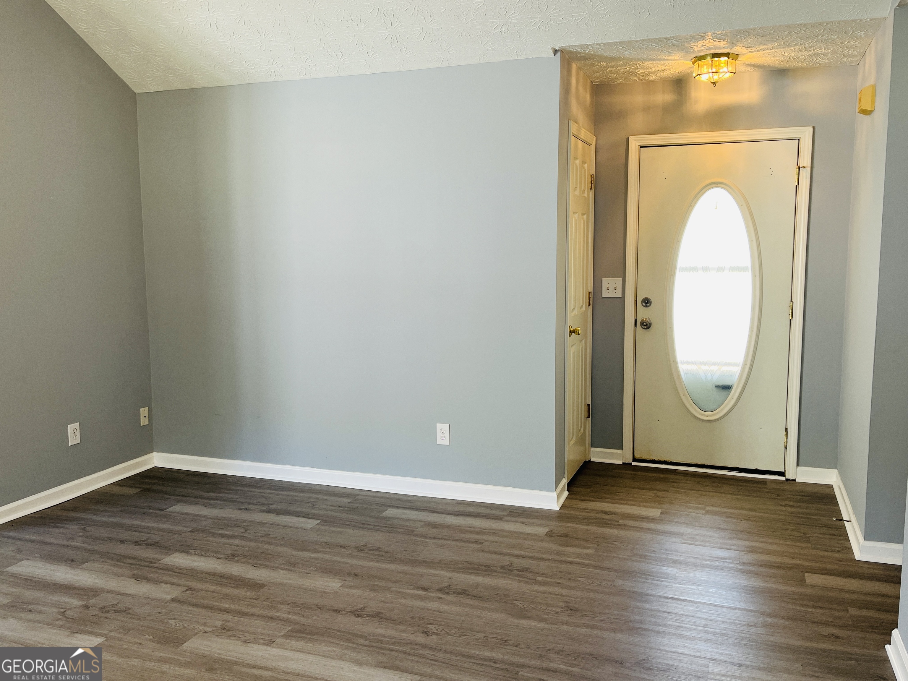 405 Peeks Crossing Drive Senoia, GA 30276 - Photo 3 of 31 a view of a room with wooden floor and a glass door
