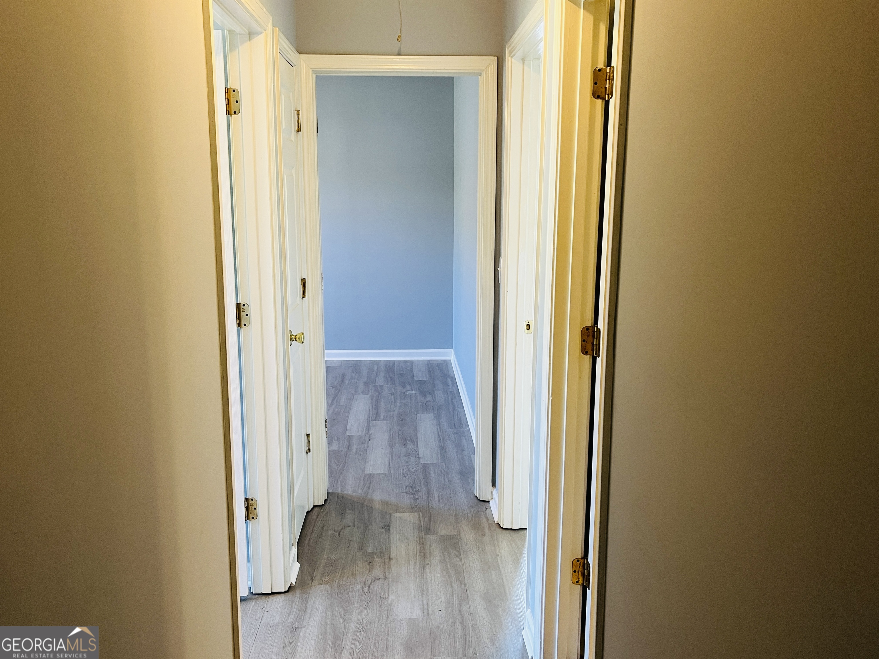 405 Peeks Crossing Drive Senoia, GA 30276 - Photo 10 of 31 a view of a hallway with wooden floor