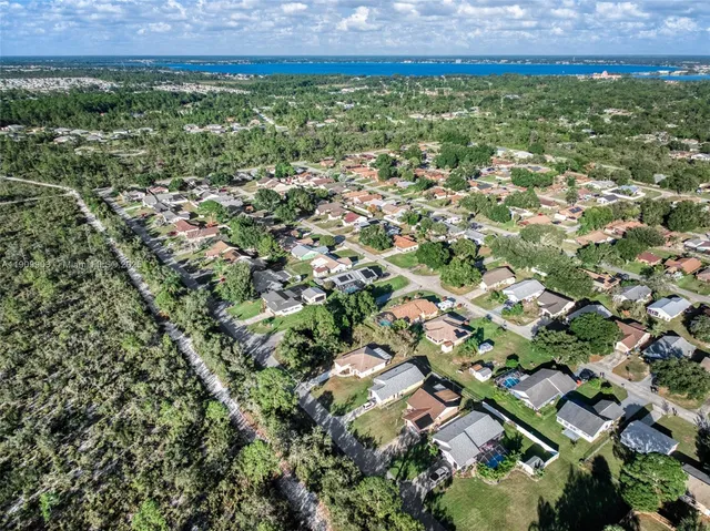 a view of a lush green field