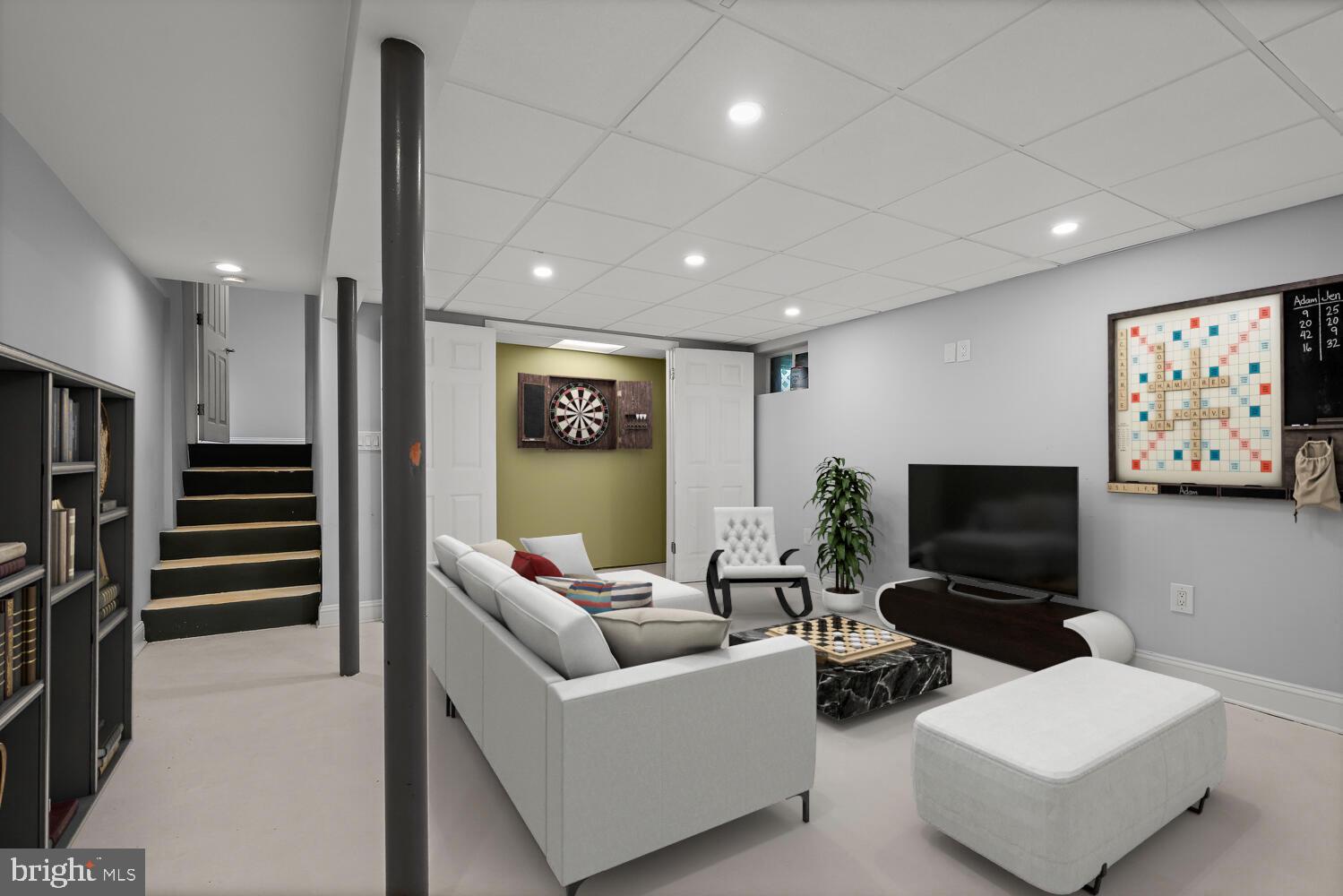 208 Meadowvale Road Lutherville-Timonium, MD 21093 - Photo 4 of 42 Recreation Room-Staged Using Virtual Tools