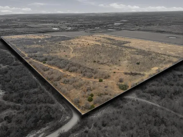 a view of a dry yard