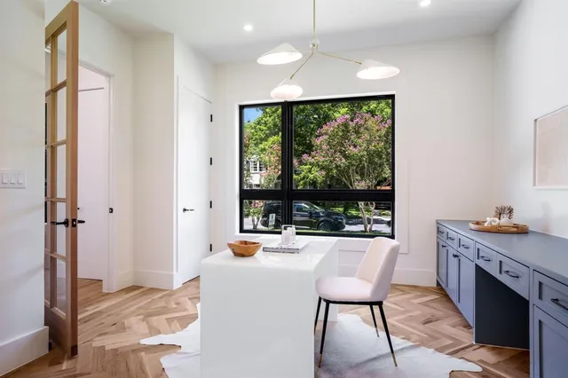 a very nice looking room with a large window