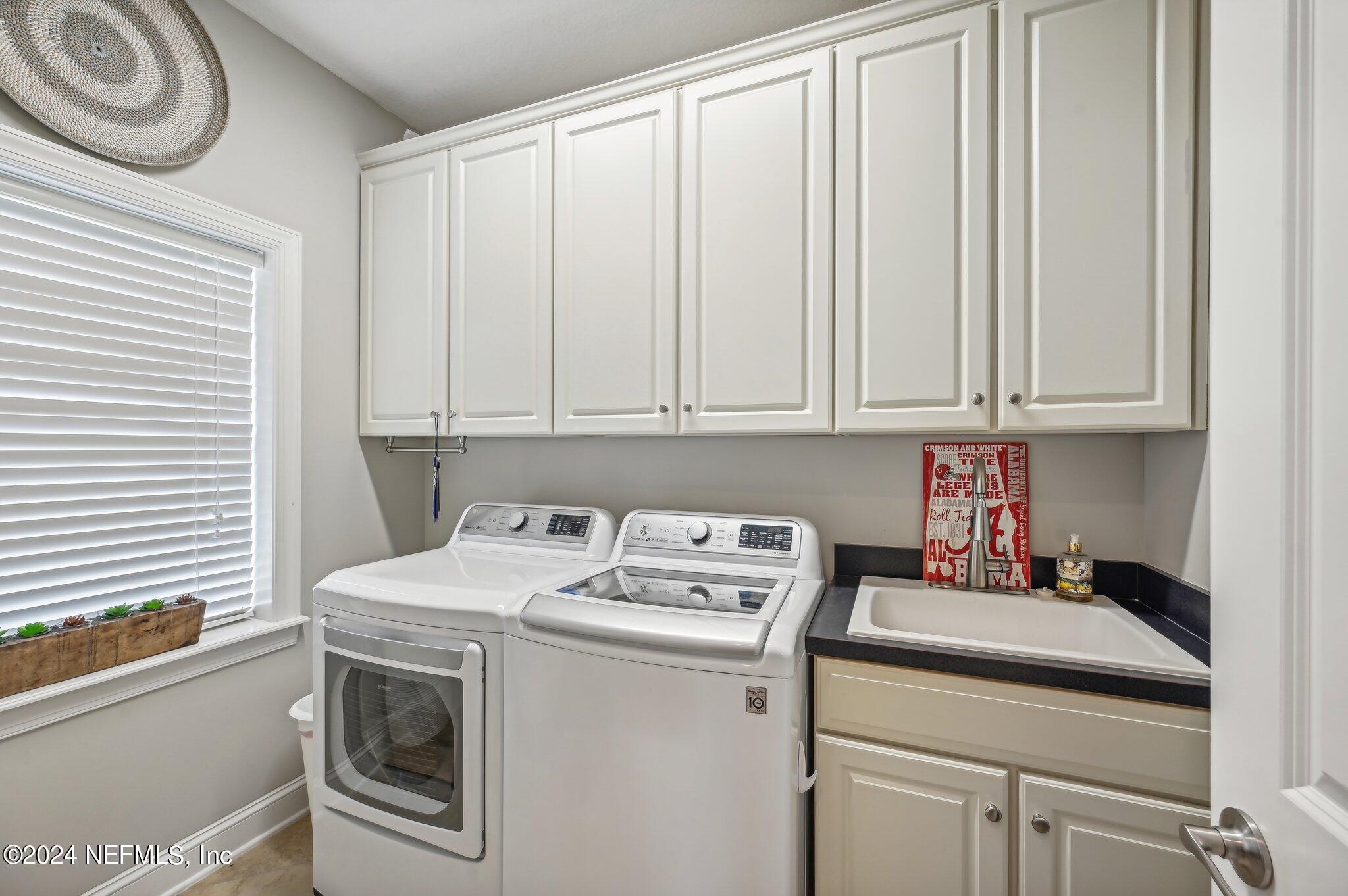 283 Stonewell Drive St. Johns, FL 32259 - Photo 43 of 72 Laundry with sink and storage