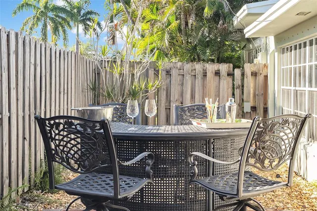 a view of balcony and patio