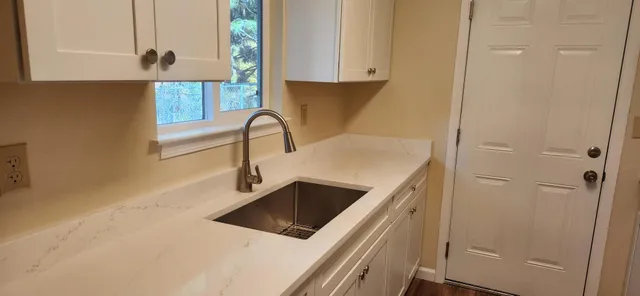 a view of an front door