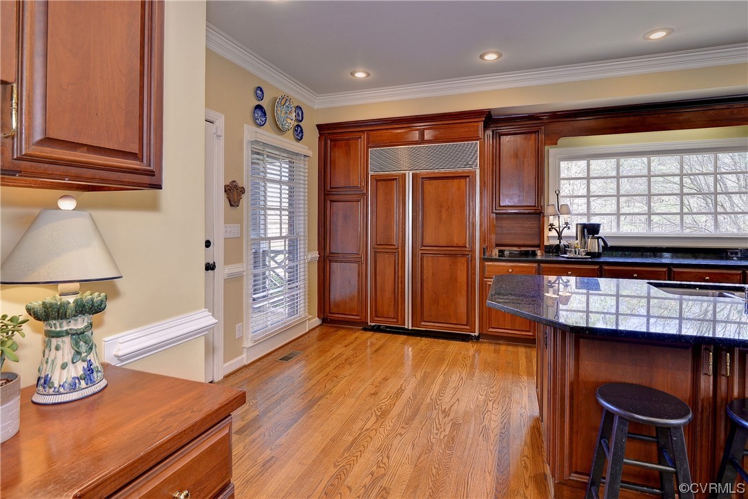 101 Spring Branch Williamsburg, VA 23185 - Photo 15 of 44 a kitchen with stainless steel appliances granite countertop a stove and a refrigerator