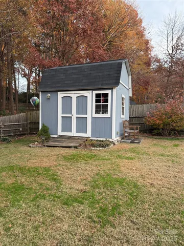 a backyard of a house
