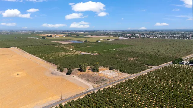 a view of a lake with a city