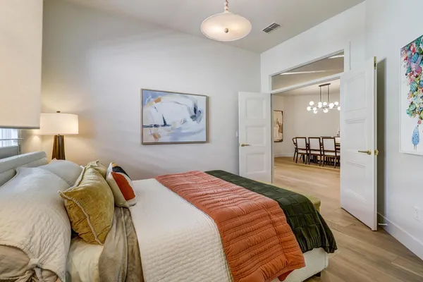 a view of a house with a patio