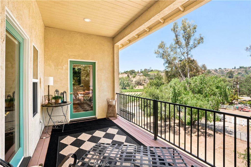 2424 Gird Road Fallbrook, CA 92028 - Photo 51 of 75 LARGE BALCONY OFF PRIMARY BEDROOM AND RETREAT