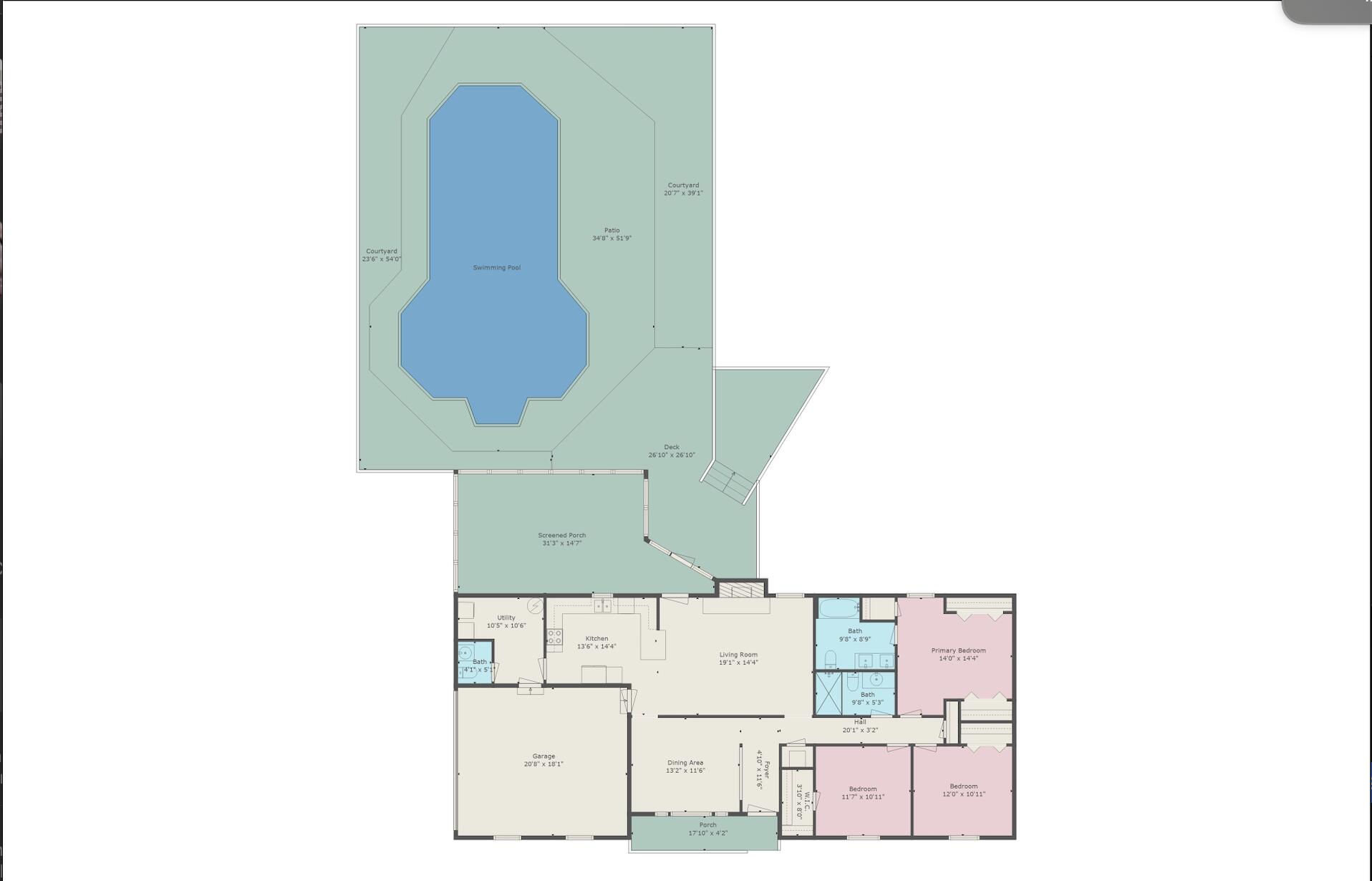 5770 Wildwood Road Crestview, FL 32536 - Photo 5 of 39 a picture of a floor plan