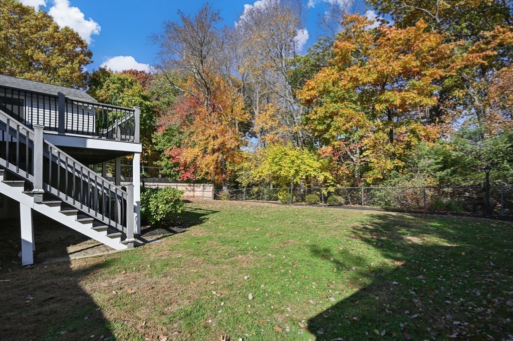 10 Strawberry Hill Road Andover, MA 01810 - Photo 37 of 41 a view of backyard with deck and trees