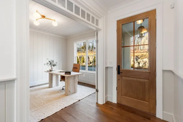 a view of a kitchen and a window