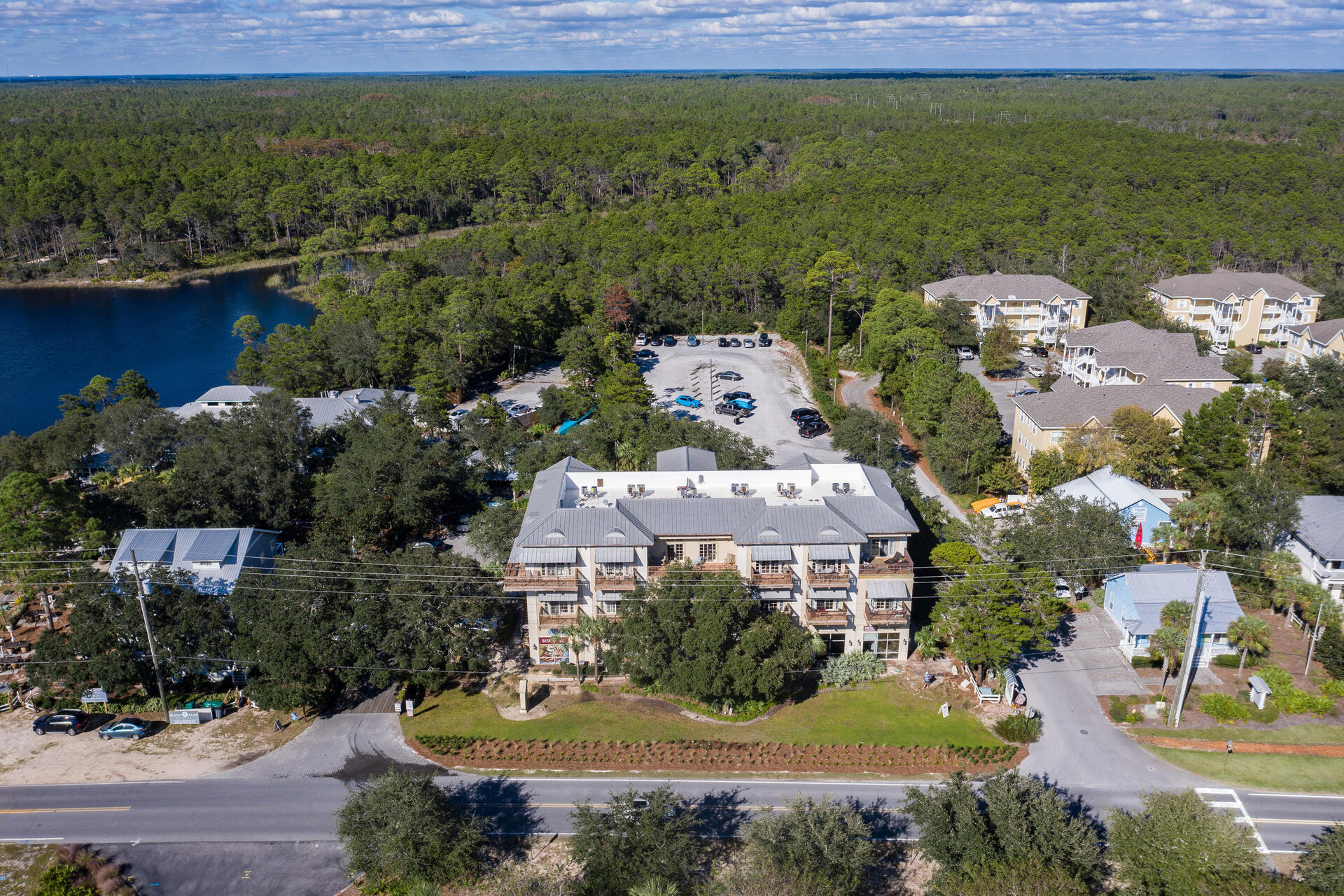 5231 East County Highway 30A, Unit E Santa Rosa Beach, FL 32459 - Photo 41 of 41 an aerial view of a house with a garden